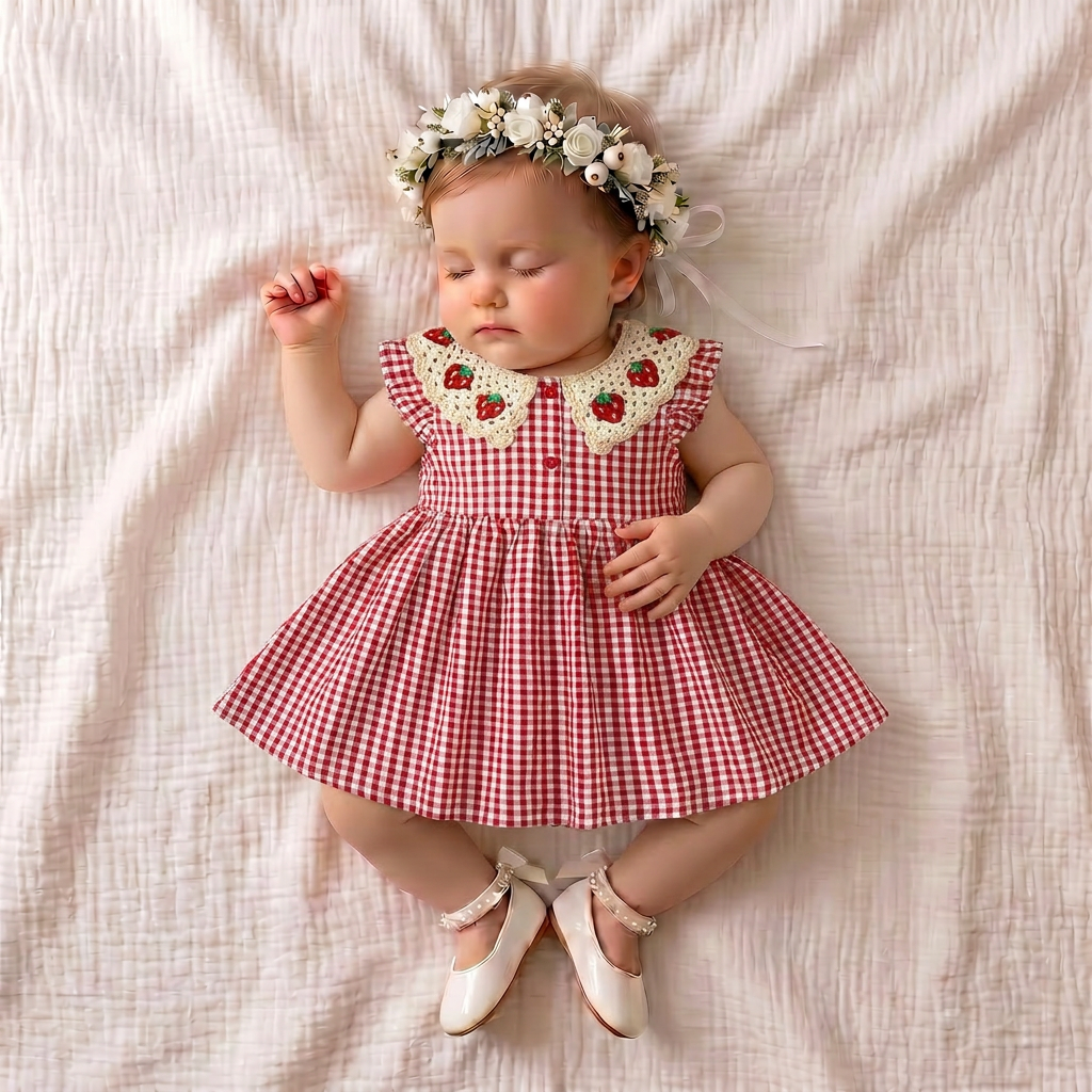 Strawberry Picnic Dress