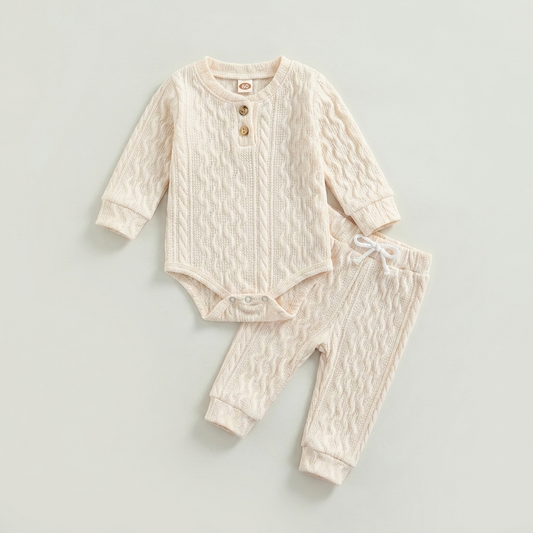 Textured Sweatshirt Baby Set