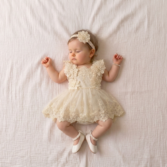 3D Floral Tulle Dress