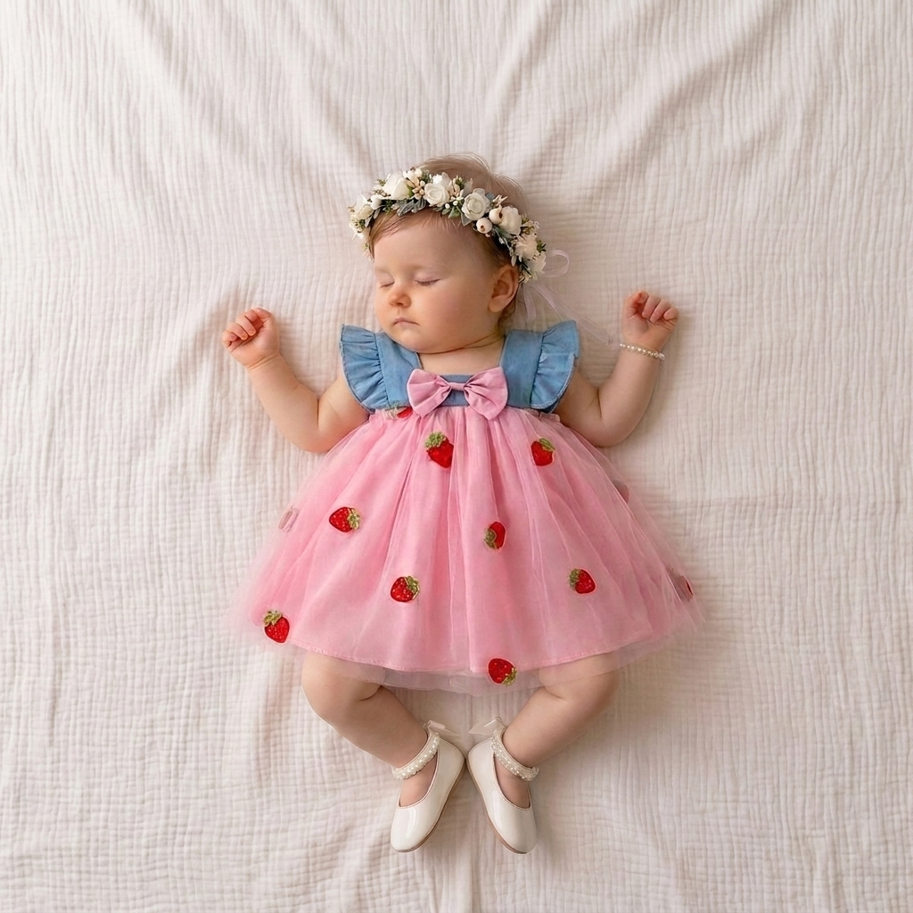 Strawberry Ruffle Dress
