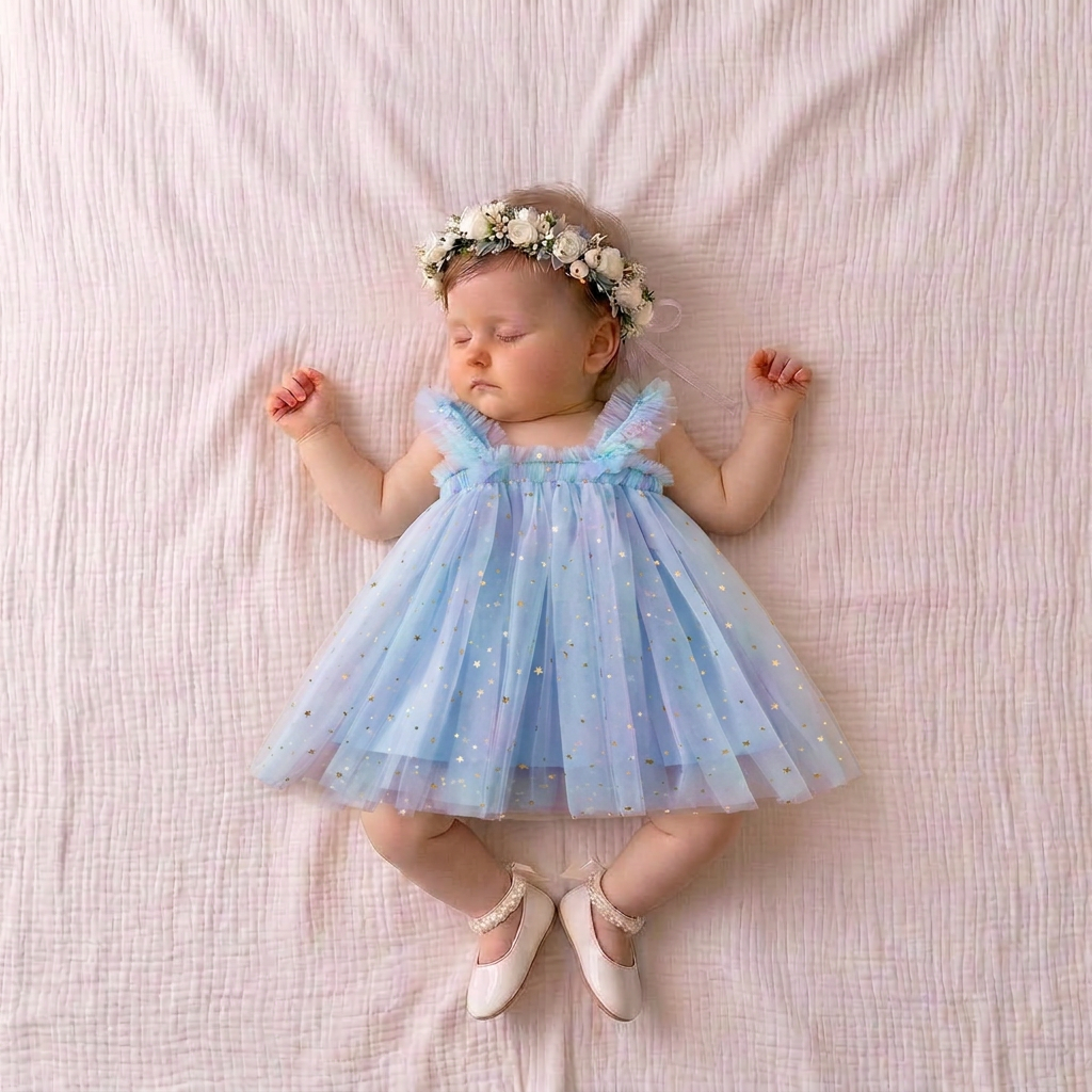 Star Tulle Baby Dress