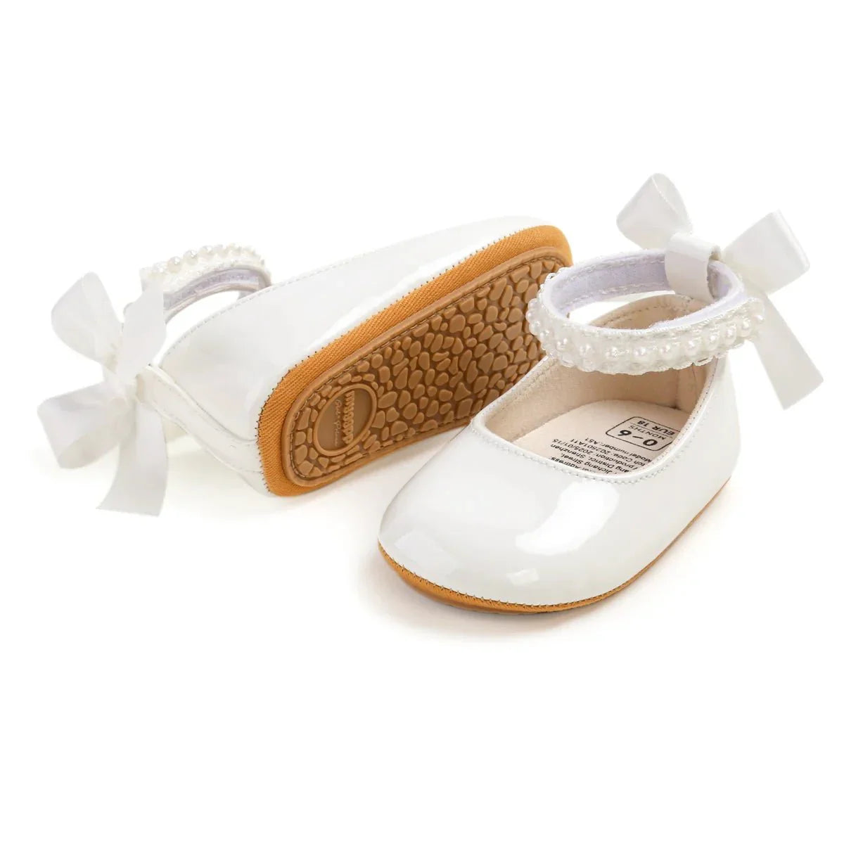 Lace Bow Mary Jane Baby Shoes - Betina Baby & Kids