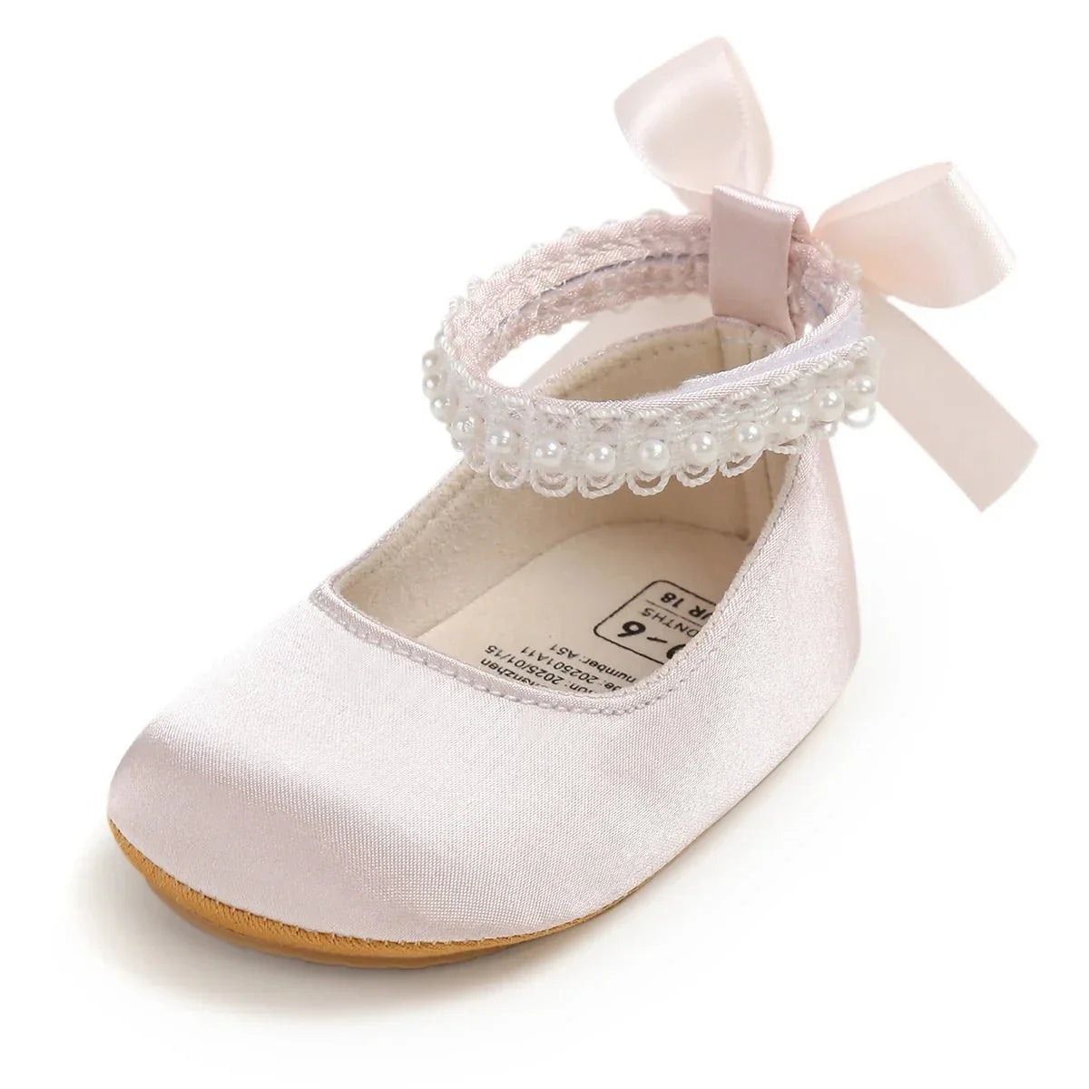 Lace Bow Mary Jane Baby Shoes — Velvet Pink - Betina Baby & Kids