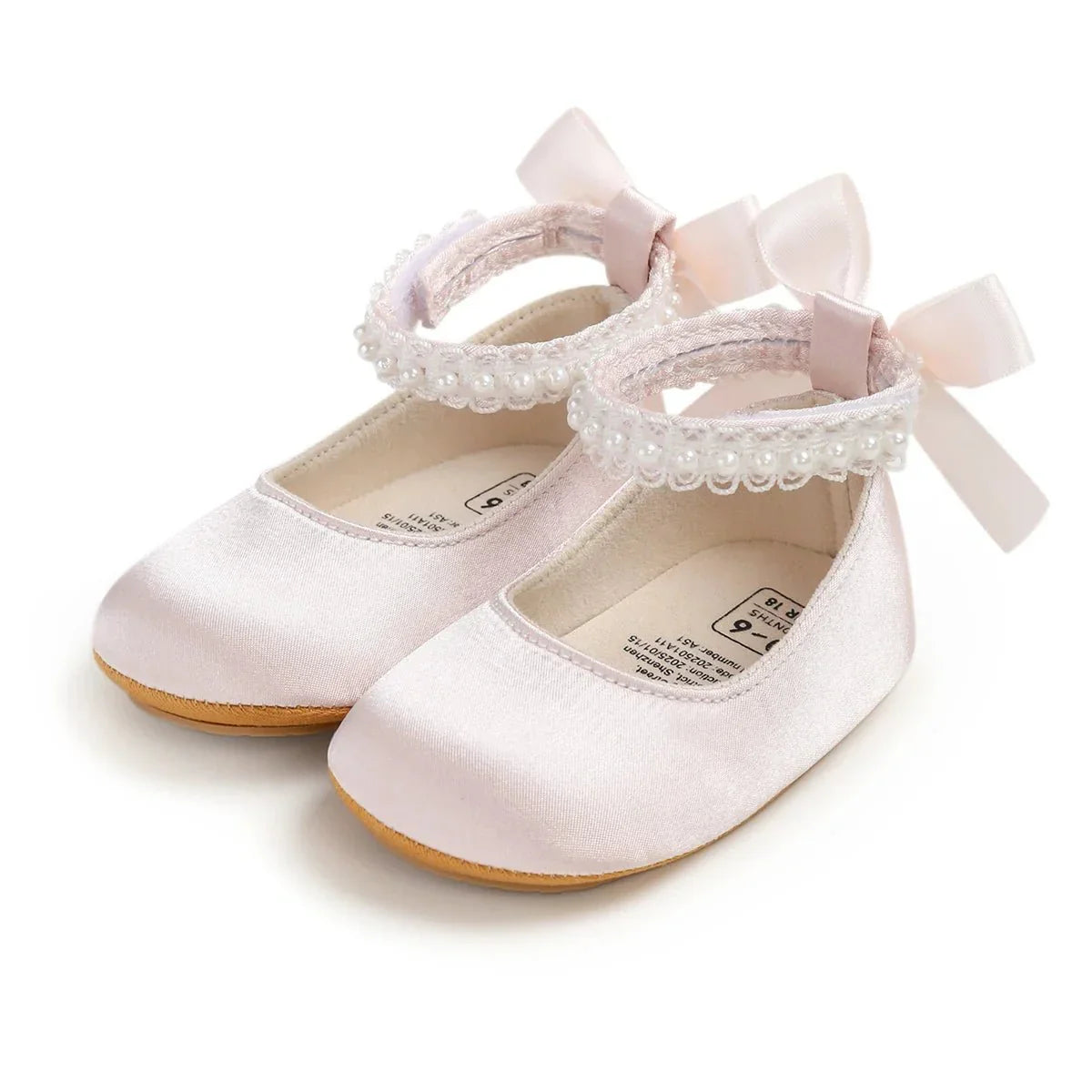 Lace Bow Mary Jane Baby Shoes — Velvet Pink - Betina Baby & Kids