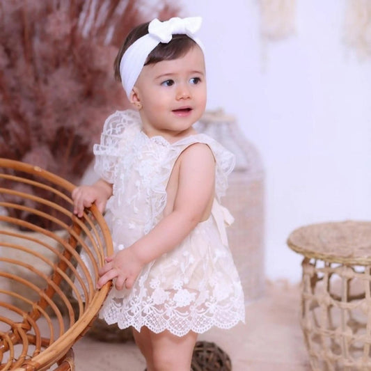 Lace Overlay Princess Dress - Betina Baby & Kids