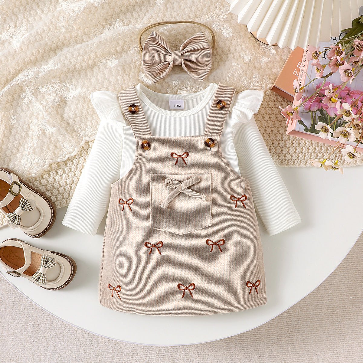 Little Bow Dress with Bodysuit - Betina Baby & Kids