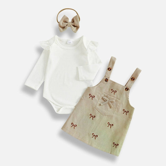 Little Bow Dress with Bodysuit - Betina Baby & Kids