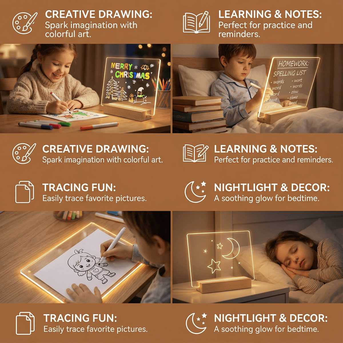Magic Glow LED Drawing Board for Kids - Betina Baby & Kids