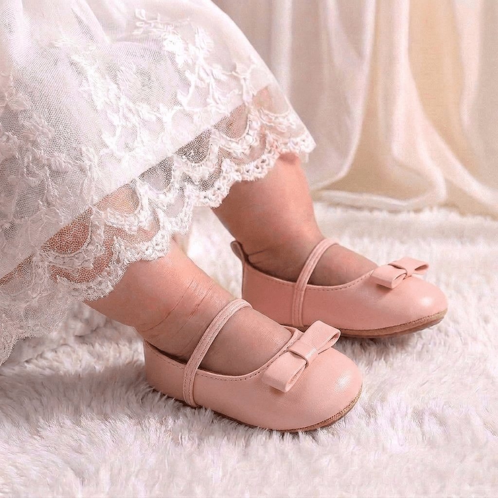 Minimal Bow Mary Jane Baby Shoes - Betina Baby & Kids