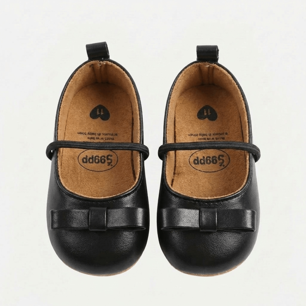 Minimal Bow Mary Jane Baby Shoes - Betina Baby & Kids