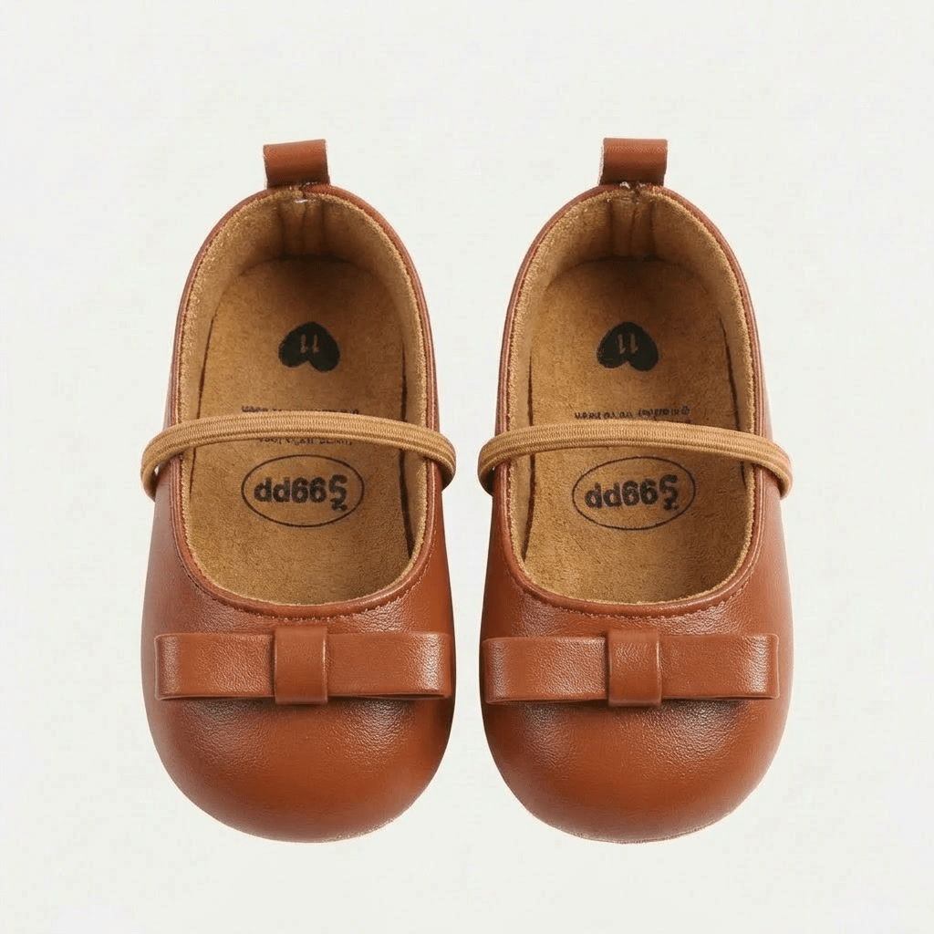 Minimal Bow Mary Jane Baby Shoes - Betina Baby & Kids