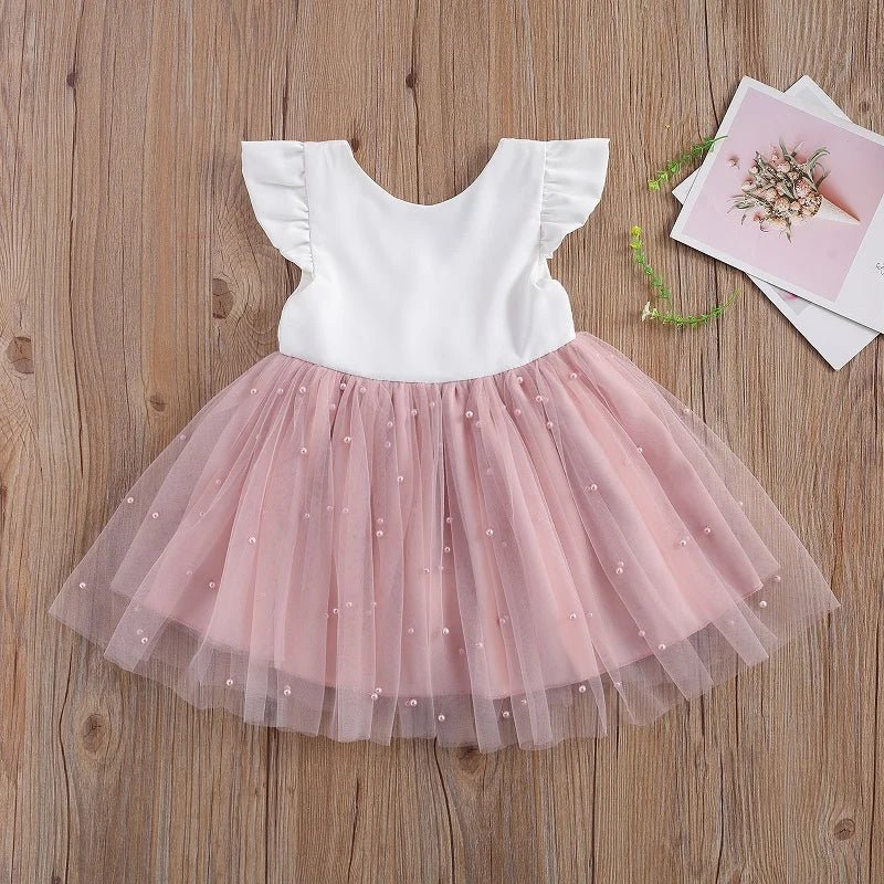 Pearl Tulle Princess Dress - Betina Baby & Kids
