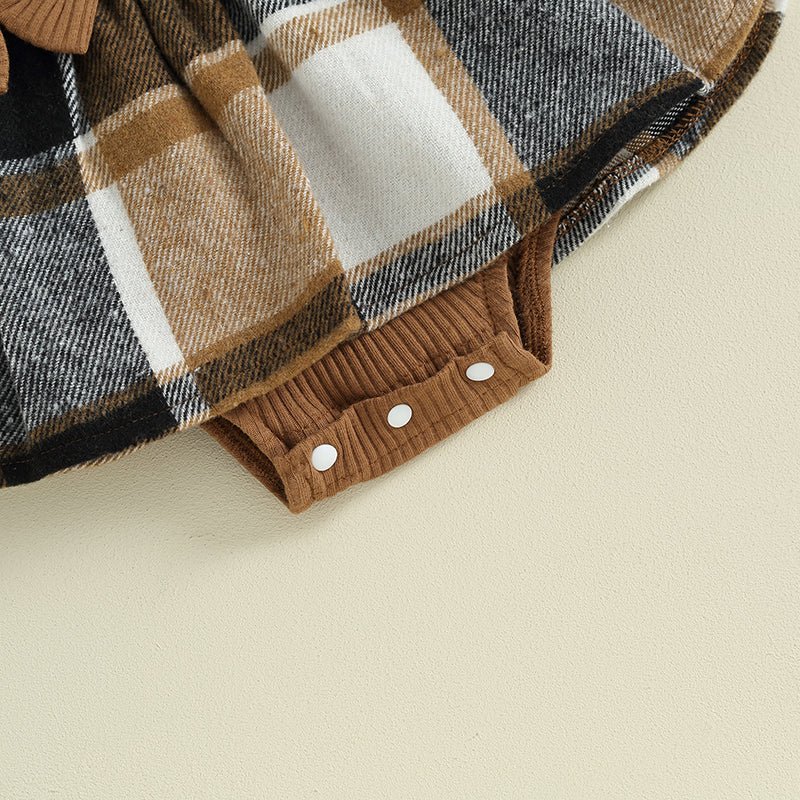 Plaid Dress with Bow Headband - Betina Baby & Kids