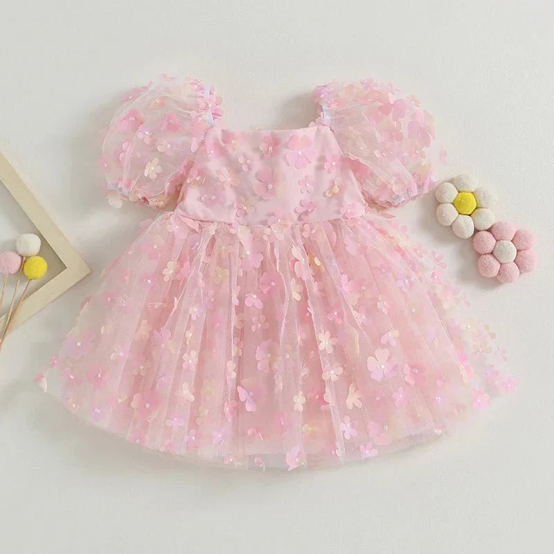 Princess Floral Tulle Dress - Betina Baby & Kids