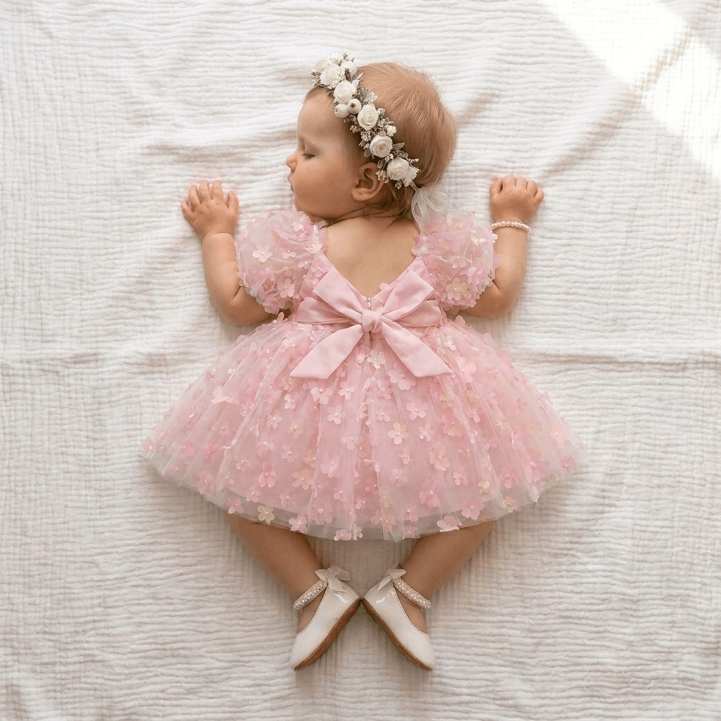 Princess Floral Tulle Dress - Betina Baby & Kids