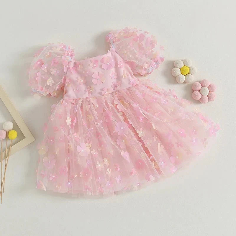 Princess Floral Tulle Dress - Betina Baby & Kids