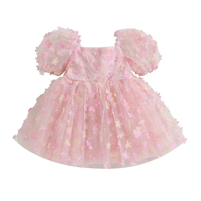 Princess Floral Tulle Dress - Betina Baby & Kids