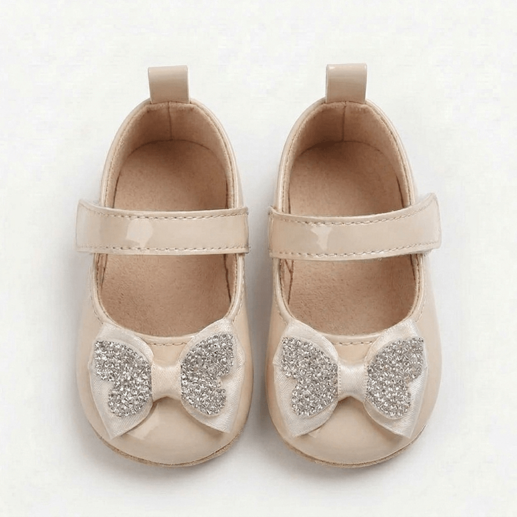 Rhinestone Bow Mary Jane Baby Shoes - Betina Baby & Kids