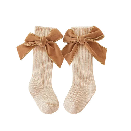 Ribbed Bow Baby Socks - Betina Baby & Kids