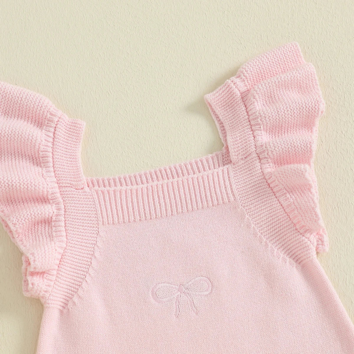 Ruffle Strap Knit Romper - Betina Baby & Kids