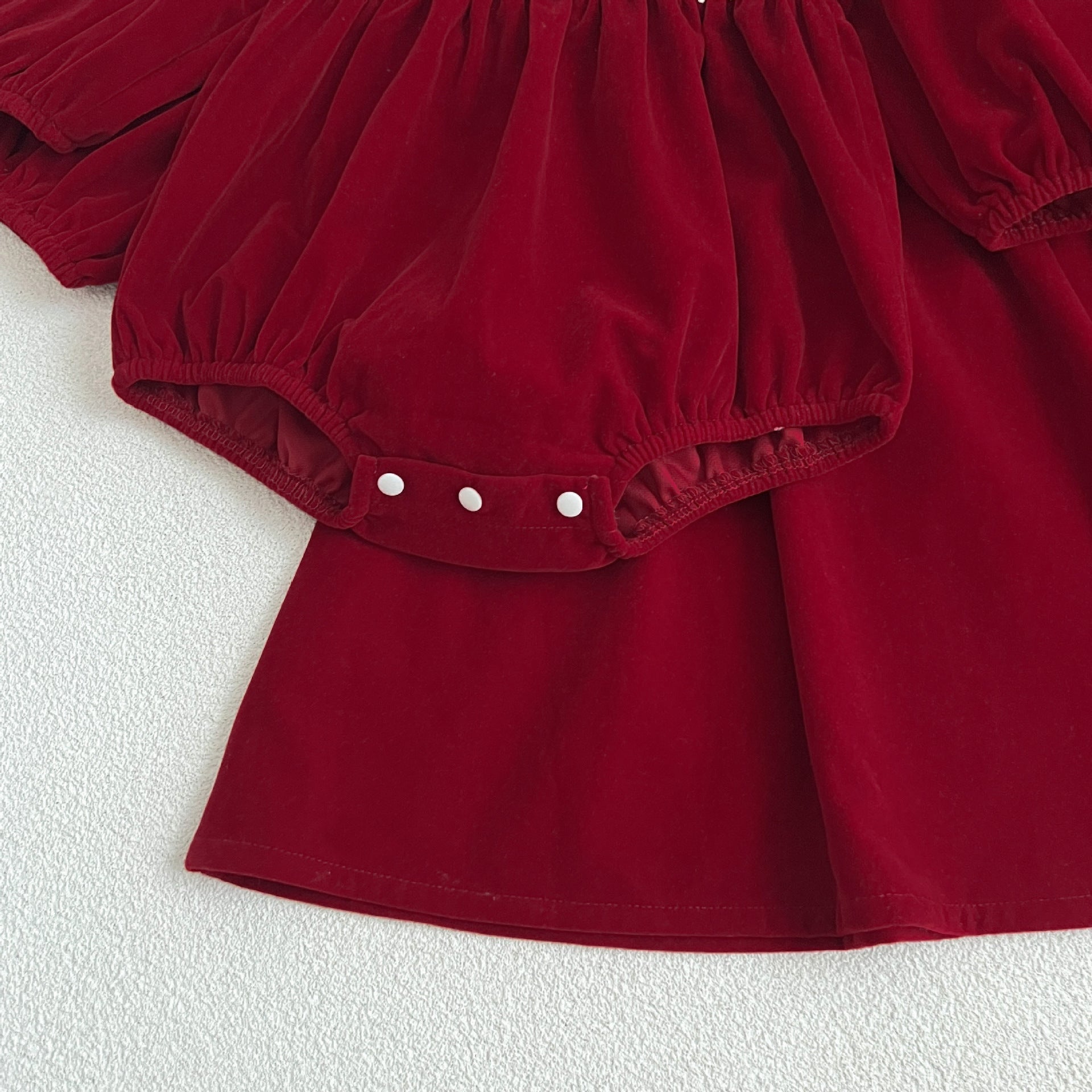 Smocked Collar Baby Romper - Betina Baby & Kids