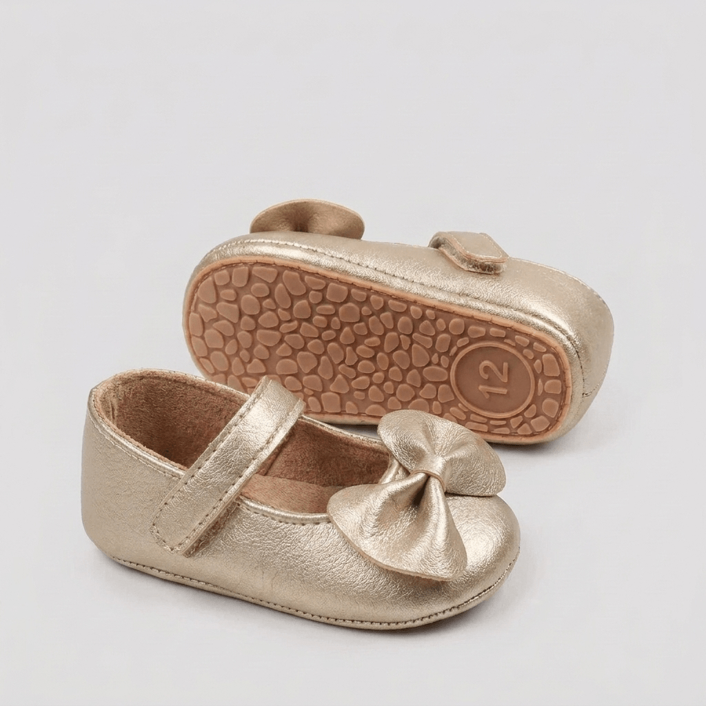 Soft Bow Mary Jane Baby Shoes - Betina Baby & Kids