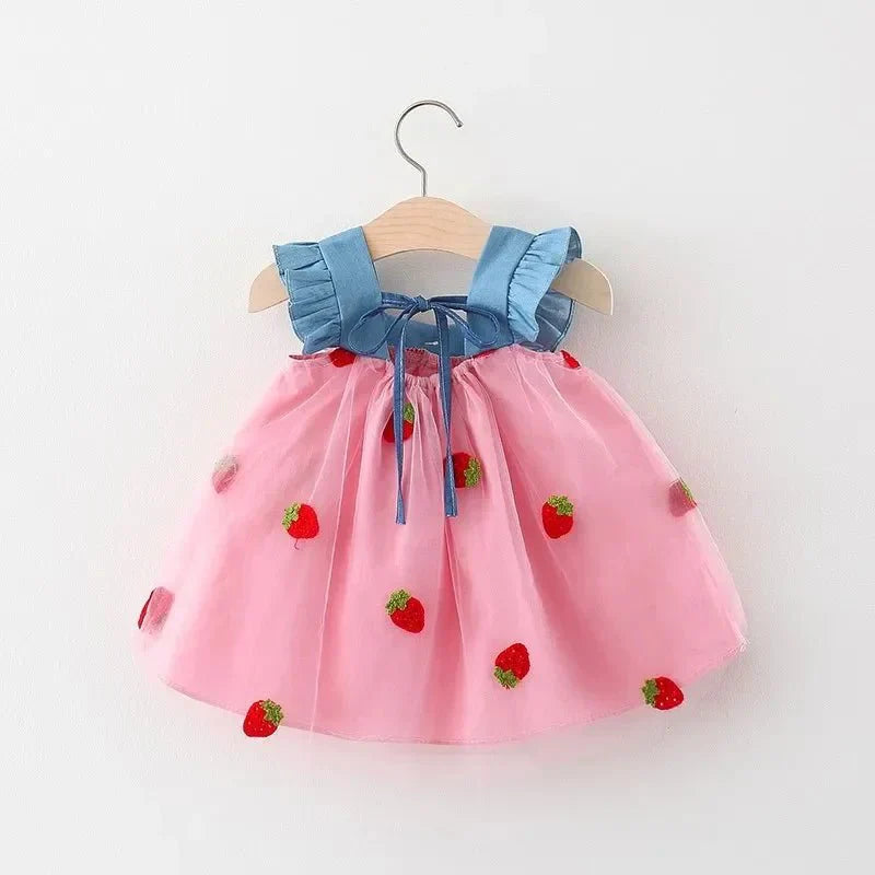 Strawberry Ruffle Dress - Betina Baby & Kids