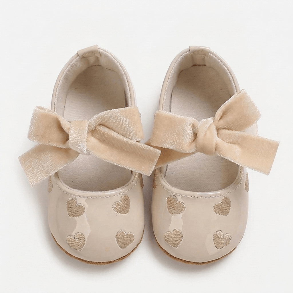 Velvet Bow Baby Shoes - Betina Baby & Kids