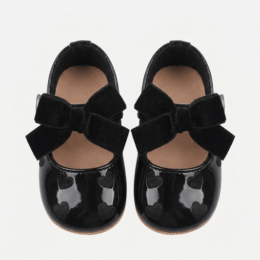 Velvet Bow Baby Shoes - Betina Baby & Kids