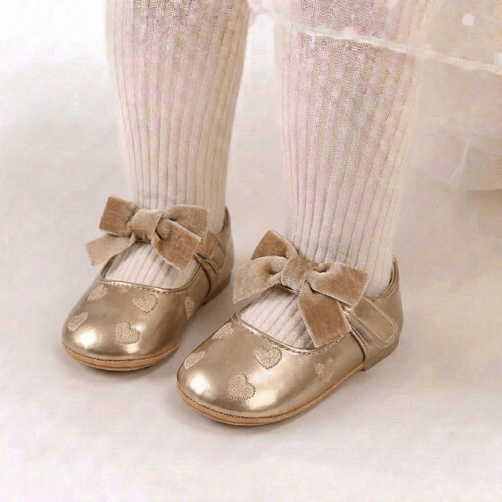 Velvet Bow Baby Shoes - Betina Baby & Kids