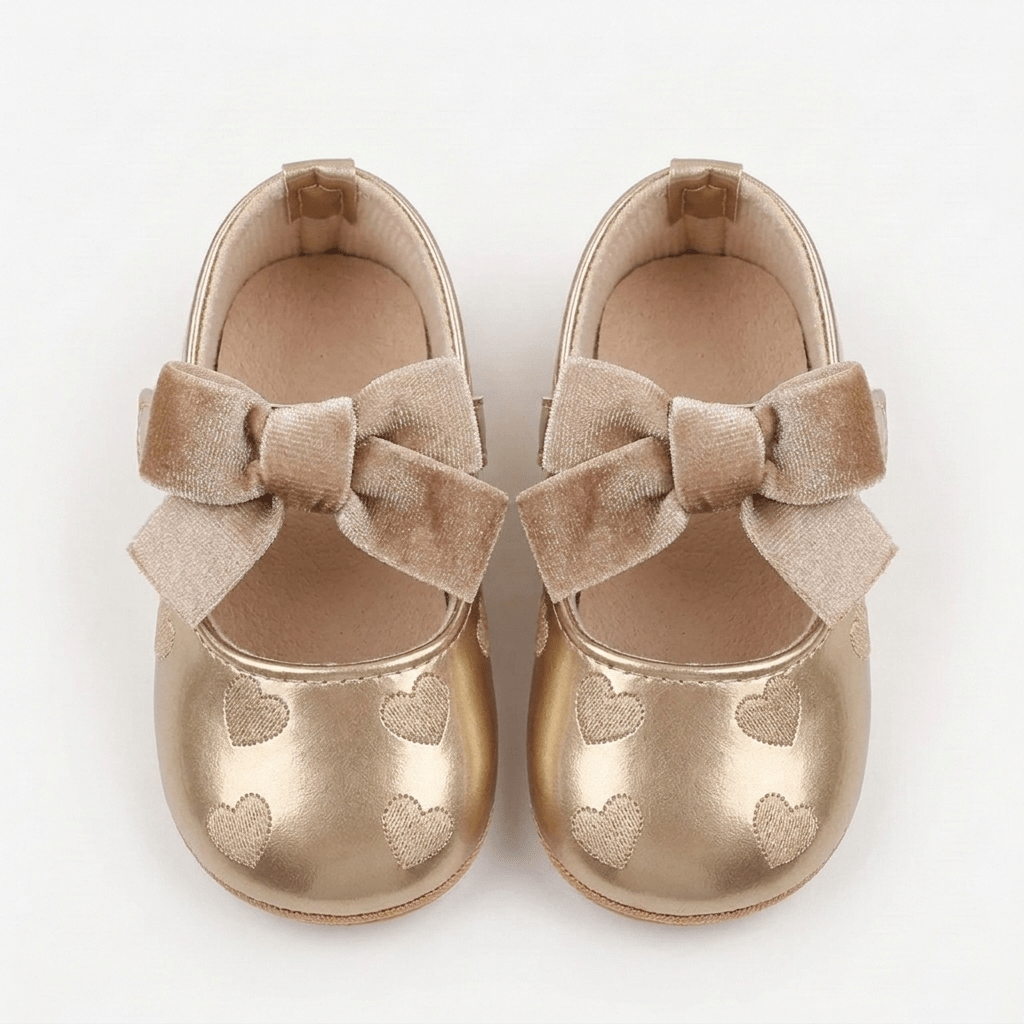 Velvet Bow Baby Shoes - Betina Baby & Kids